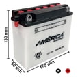 thumbnail image 2 of America 12N7B-3A 12V 7Ah Bci para Moto, 2 of 5