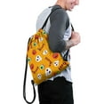 thumbnail image 2 of Amazing Halloween, Waterproof Drawstring Backpack with Shoe Compartment – Lightweight Dry Wet Separation Gym Bag for Women & Teens – 13.5 X 16.5 Inch, 2 of 5