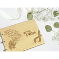 thumbnail image 6 of Darling Souvenir Personalized Engraved Laser Cut Wedding Guest Book Wooden Cover Sign-in Book Registry Guestbook Scrapbook-IW, 6 of 6