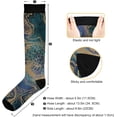 thumbnail image 3 of FREEAMG Marble Compression Socks for Men & Women Knee High Stockings for Running, Sport, Hiking & Travel, 3 of 7