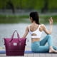 thumbnail image 2 of Bolsa de deporte grande expandible para hombre y mujer - Bolsa de viaje deportiva de 41 cm con bolsillos impermeables y resistentes al agua, compatible con portátiles de 39 cm - Morado, verde, azul,, 2 of 7