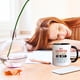 thumbnail image 5 of Taza vintage con texto "No tengo hija favorita" | Taza de café de cerámica blanca brillante | Apta para lavavajillas y microondas | Capacidad de 350 ml | Regalo divertido para mamá, papá, hija,, 5 of 5