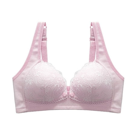 

YanHoo Womens Nursing Bras Breast Feeding Lace Front Button Bra Beauty Back Comfy Smooth Underwear