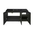 thumbnail image 5 of Classe 48" Wall-Mounted Bathroom Vanity in Black Oak with Black 3-Hole Widespread Sink Top, 5 of 5