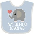 thumbnail image 3 of Inktastic My Auntie Loves Me Niece Boys or Girls Baby Bib, 3 of 4