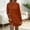 A_ Brown, variant on SMihono Women's Pleated Back A-line Mini Dresses 2025 Fall Casual Long Sleeve Crewneck Loose Tunic Tshirt Dress with Pockets Beige M