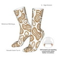 thumbnail image 4 of Salouo Peanuts7 Pattern Fun Novelty Crew Socks,Casual Athletic Socks Neutral Socks, 4 of 7