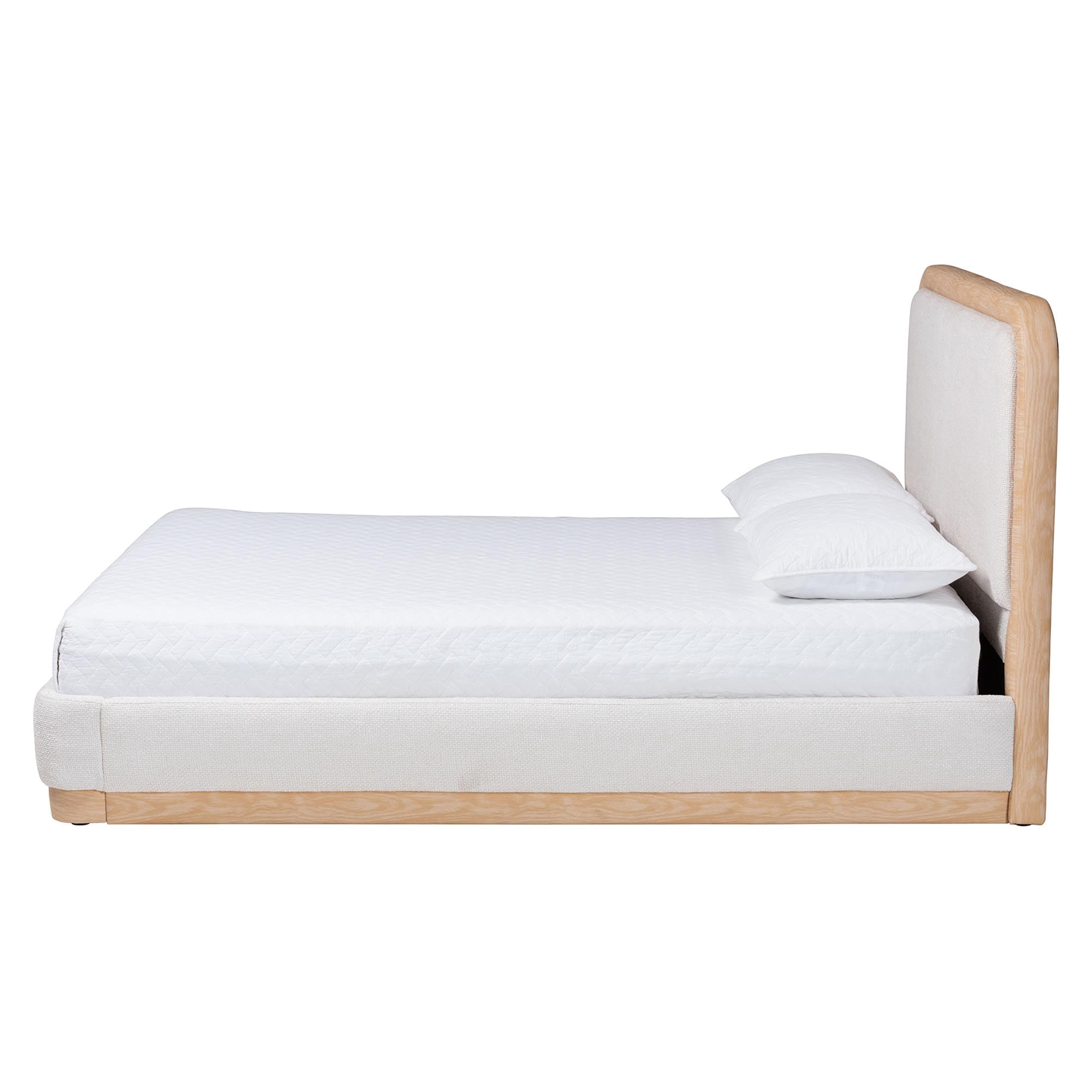 Baxton Studio Aiman Modern Platform Bed, Queen, Beige