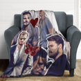 thumbnail image 4 of Cool #7 Jamie Dornan Blanket Ultra Soft Flannel Fleece Blanket Stylish Bedroom Living Room Sofa Warm Blanket All Season Use 40""*50"" （100 * 130cm）, Style-11, 4 of 6