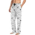 thumbnail image 5 of FREEAMG Funny Galaxy Spaceship Pajama Pants for Men, Men's Separate Bottoms, Pure Cotton Comfortable Lounge Pants?301?, 5 of 7
