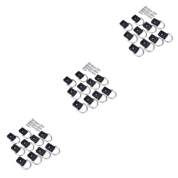 Scienceny 10 piezas de amarres de Kayak de acero inoxidable, anillos de amarre para cama de camión, sujetadores de correa, piezas de barco, Kit Type1 NO1