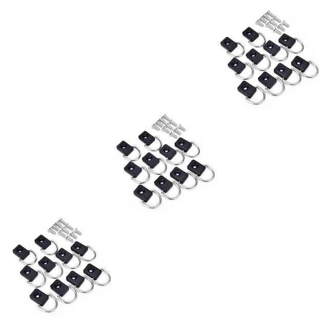 Riwesomey 10 piezas de amarres de Kayak de acero inoxidable, anillos de amarre para cama de camión, piezas de repuesto para barcos, Kit de Type1 NO1