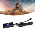 thumbnail image 4 of Motorcycle Digital Temperature Gauge LCD Thermometer 0-120 with Blue Backlight Warning for 12V Bike Scooter Racing Universal Fit, 4 of 7