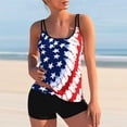thumbnail image 1 of Plus Size Tankini Women's Swimsuit Two-Piece Tummy Control Sling Print Swimsuit, 1 of 4