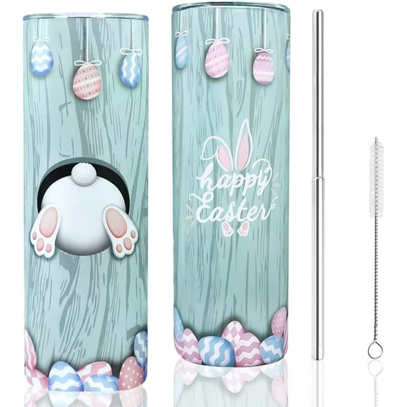 Easter Cup, Bunny Tumbler/Mug, Gift Ideas for Easter, Easter Decorations/Party Supplies/Stuff, Easter Gifts for Her, Tweens, Adult Women, Teenage Girls, Mom, Teacher, Grandkids - Easter Coffee Cup