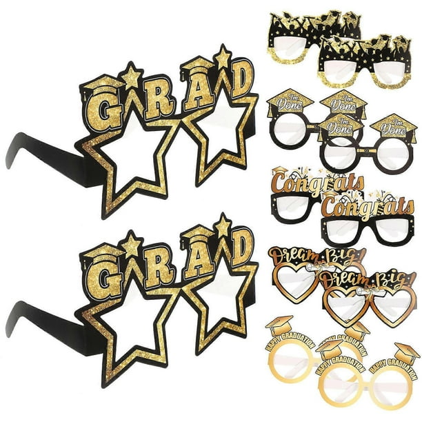 Here's a refined and engaging product description for your **12pcs Graduation Party Paper Glasses Props**:\n\n \n\n🎉 **12pcs Graduation Party Paper