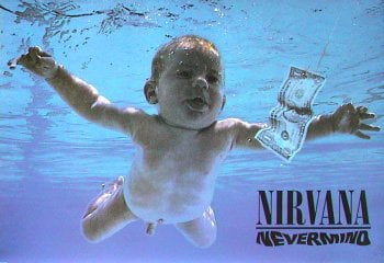 Nirvana Poster Black and White Poster Nevermind 24x36 inches 