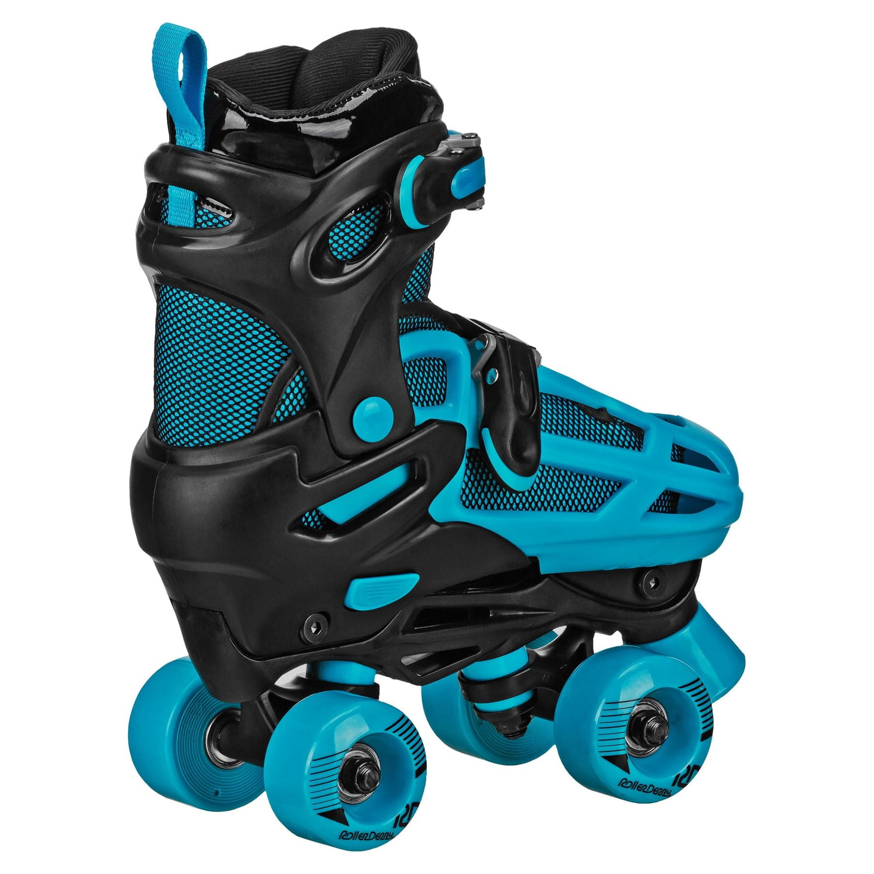 Roller Derby 2n1 Adjustable Falcon Boy's Skates Black/Blue, Size 3-6