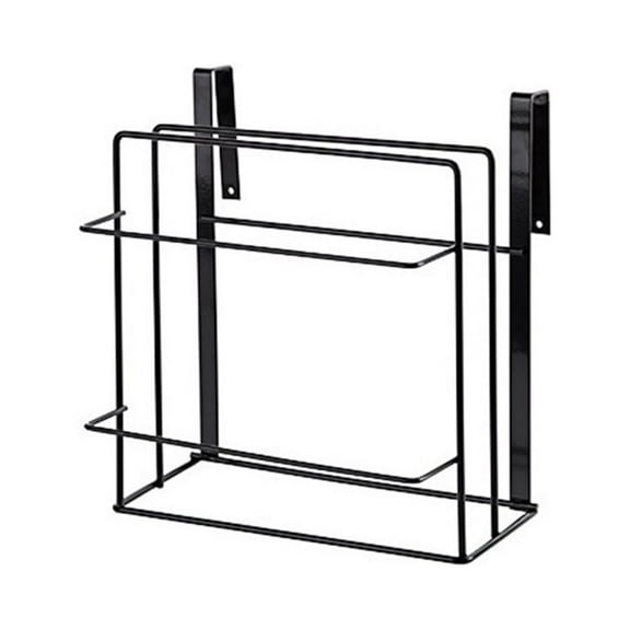 Large Wall Hanging Storage Basket Kitchen Cabinet Door Hanging Rack Size 1 Black