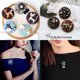 thumbnail image 4 of Tarnish Resistant 304 Stainless Steel Brooch Findings Flat Round Stainless Steel Color Tray: 12mm 14x6mm Pin: 0.7mm, 4 of 5