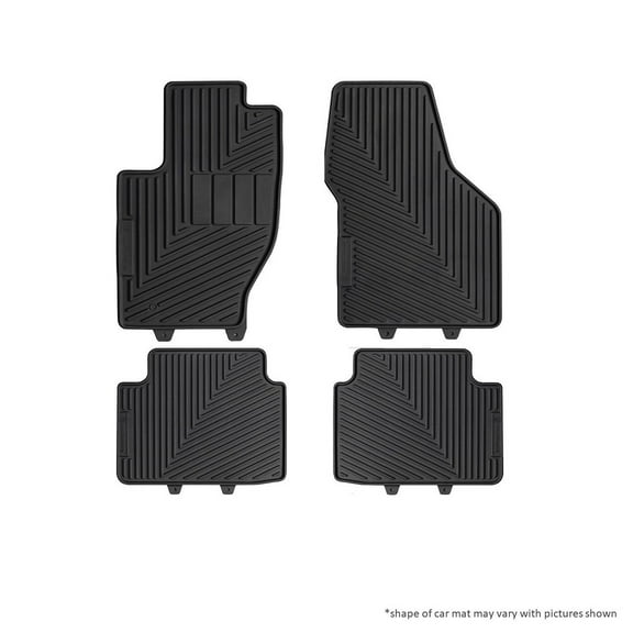 RoadComforts RC47868 Tesla Model 3 2019 Custom Fit All-Weather Floor Mat - First & 2nd Row