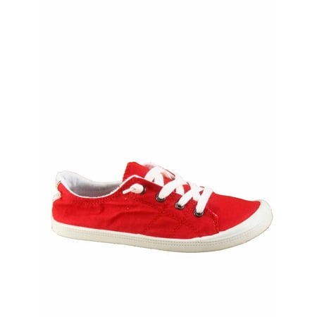 slip on round toe flat canvas sneakers