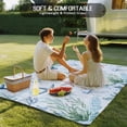 thumbnail image 4 of Outdoor Rug 5x7 ft Summer Ocean Waterproof Outdoor Patio Rug Mat Non Slip Outside Area Rugs Carpet for RV,Camping,Porch,Deck,Pool,Balconybackyard,Coastal Starfish Coral Jellyfish Aqua Blue, 4 of 9