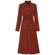 thumbnail image 1 of Vestido camisero de un solo pecho,Camisa de un solo pecho para mujer, vestido de manga larga con cinturón, vestido con cuello vuelto, el mejor de su clase, 1 of 8