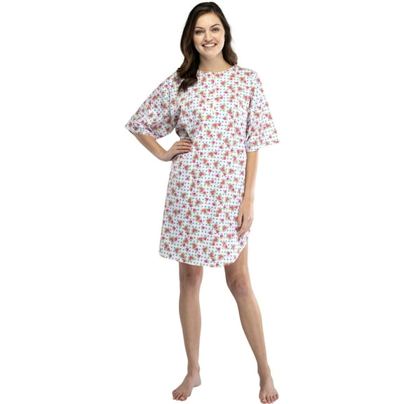 Intimo Womens Plus Size Novelty Cotton Knit Sleep Night Shirt