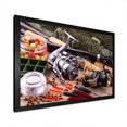 thumbnail image 4 of Designart "Reeling In Fishing Rods" Hunting & Fishing Picture Framed Wall Art Prints, 4 of 5