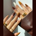 thumbnail image 5 of Set of 24 false nails, ABS, Press on type, Multicolor, 5 of 5