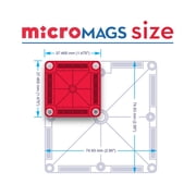 MAGNA-TILES® microMAGS LEARN Letters 56-Piece Magnetic Construction Set