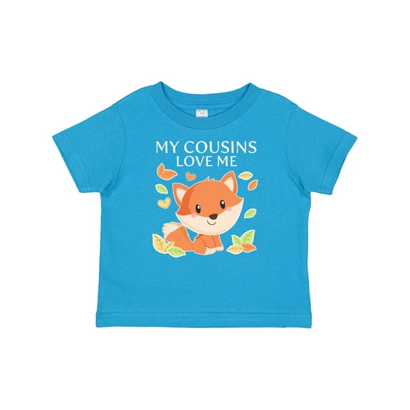 Inktastic My Cousins Love Me Little Fox Boys or Girls Baby T-Shirt