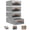 Grey, variant on Stackable Storage Drawers with Pull-Out Bins, Clear Window Closet Organizer with Weekly Labels for Clothes, Bedroom, Living Room and Shelf Storage Organization