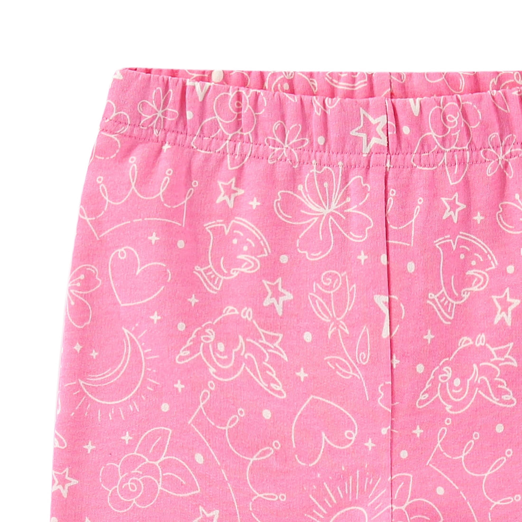 Disney Princess Long Sleeve Shirt and French Terry Pants Set (Girls), 2 Piece Set, Sizes 2T-6X