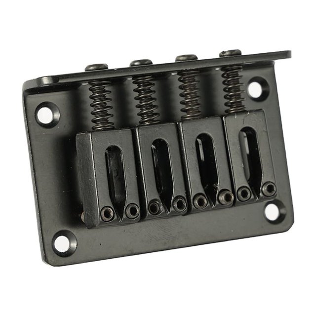 Puente de cola dura de 4 cuerdas, puente fijo de Metal ajustable, piezas de guitarra, accesorios