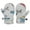 Grey, variant on Kids Winter Dinosaur Print Gloves, Waterproof Ski Gloves for Boys and Girls, Warm Insulated Snow Gloves for Outdoor Winter Play