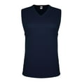 thumbnail image 1 of C2 Sport T-Shirt Sans Manches Col en V pour Femmes, TP, Marine, 1 of 3