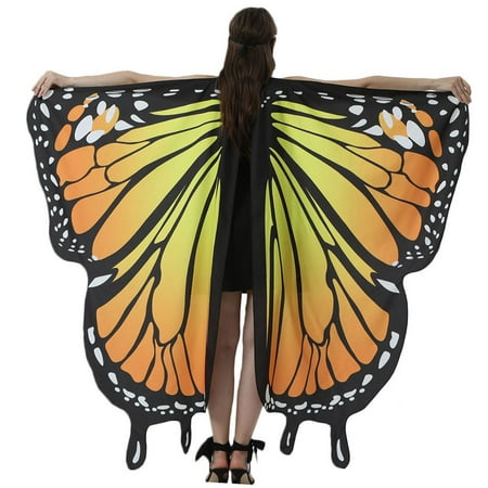 

Dadaria Shawl for Women Butterfly Shawl Lady Cape Costume Accessory B Women