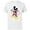 White, variant on Disney Mickey Mouse Surprised - Short Sleeve Cotton T-Shirt for Adults - Customized-Black