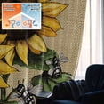thumbnail image 5 of Sunflower Blackout Curtains for Bedroom/Living Room, Pinch Pleated Black Out Curtains, Vintage Bee Summer Botanical Rustic Room Darkening Window Drapes with Hooks 2 Panels, 39"x70", 5 of 8