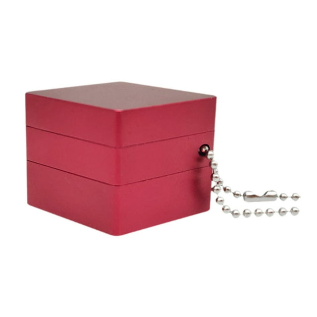 DYNWAVECA Pool Cue Chalk Holder Practical (Red Color) Convenient to Store Sturdy Easy to Use Container Portable Table Cue Box Chalk Box