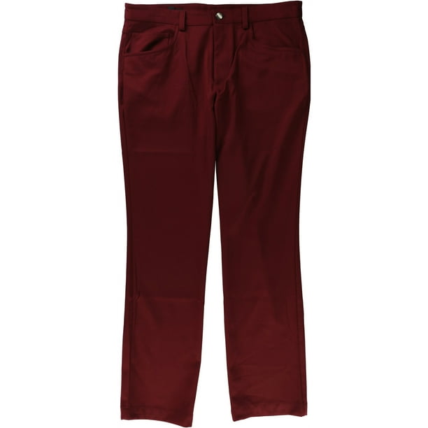 Pantalones casuales brillantes INC para hombre rojo 36W x 30L