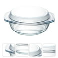 thumbnail image 4 of RENACLIPY White Tempered Glass Bowl with Lid, Microwave , , Kitchen Storage Container, 4 of 5