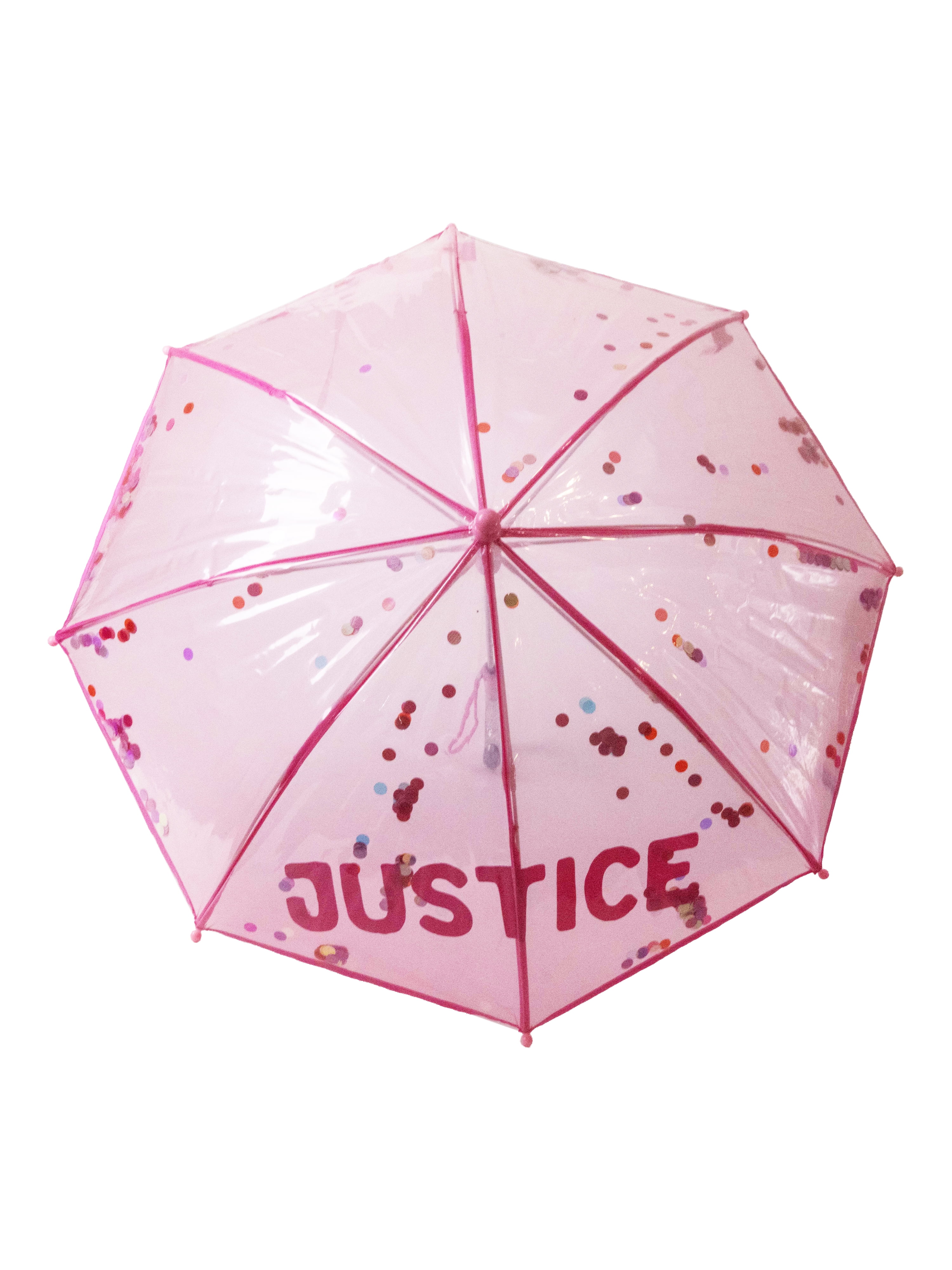 Justice Girl's Umbrella, Pink Shakey Sequins
