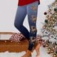 thumbnail image 3 of MKLEKYY Leggings con estampado de renos navideños para mujer, pantalones de yoga deportivos de cintura alta, mallas festivas para entrenamiento, 3 of 4