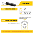 thumbnail image 4 of 7 Spline Lug Nut Key 6 Spline Lug Nut Socket Removal Tool, 2 PCS Dual Hex Drive Aftermarket Wheel Lock Key Replacement, 4 of 6