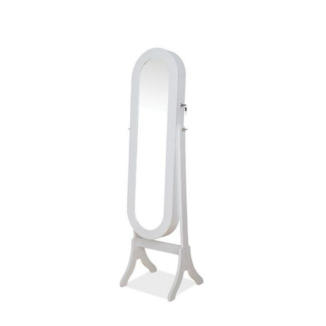 Benzara BM158823 Élégante Armoire à Bijoux&44; Blanc