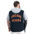 thumbnail image 2 of Men's G-III Sports by Carl Banks  Navy Chicago Bears Adaptive Home Team Magnetic Button-Up Top, 2 of 3