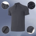 thumbnail image 5 of Luvrsol Mens Tshirt Heavyweight Solid Crew Neck Basic Tee Breathable Cotton Blend Work Shirts S-3XL, 5 of 6